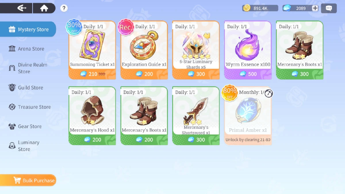 Dragon Traveler mystery shop