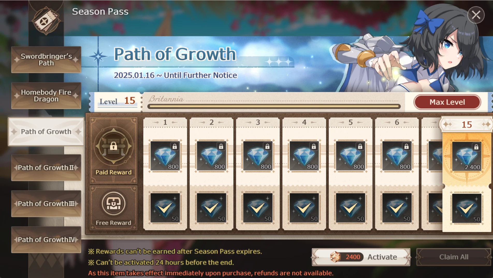 Lost Sword growth-pack