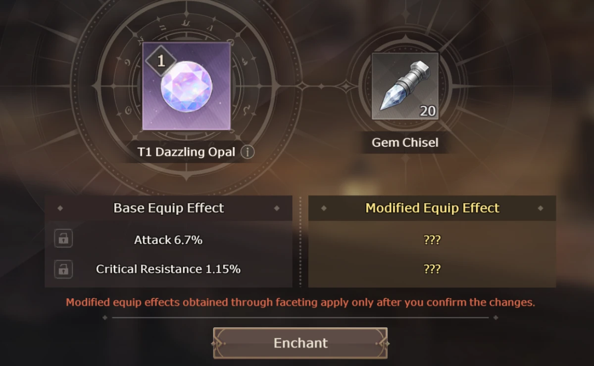 Lost Sword pet gem faceting
