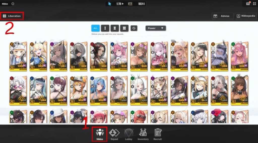 NIKKE liberation system guide