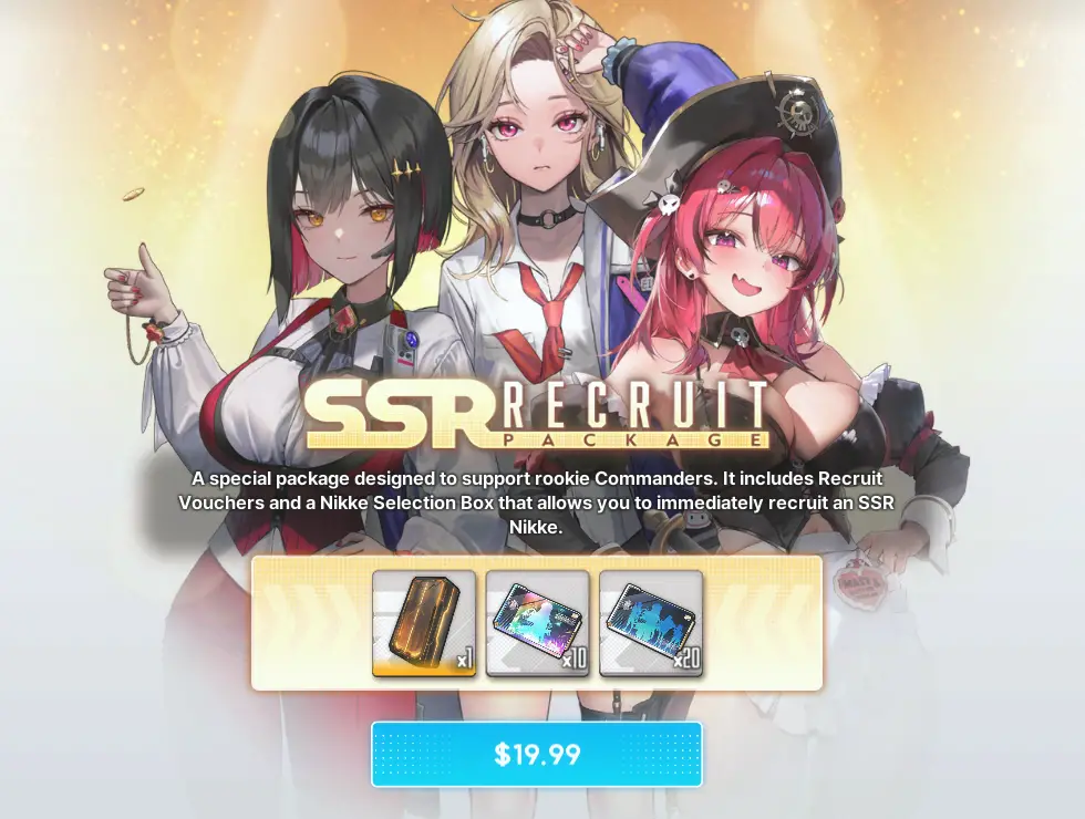 NIKKE ssr selector new commander package