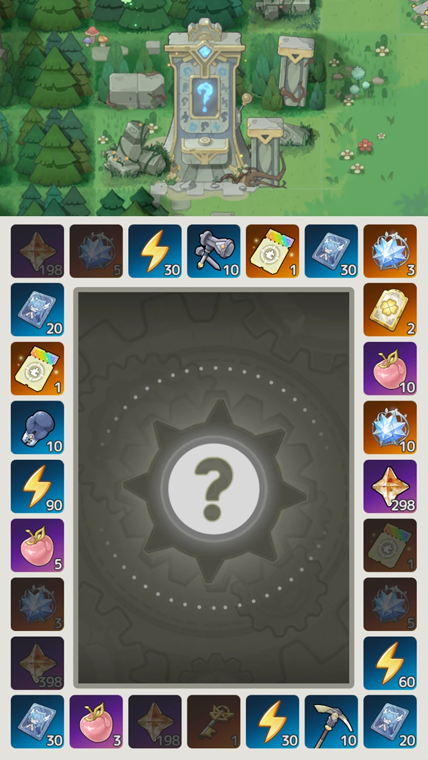 sword x staff wheel of destiny jungle-camp