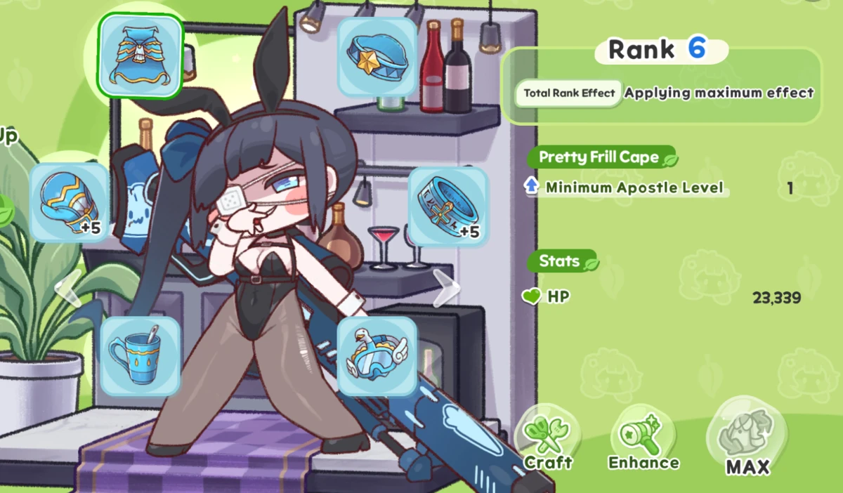 Trickcal gear example rank 6