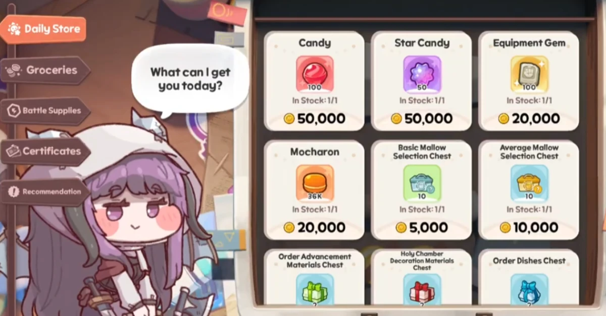 trickcal revive daily store