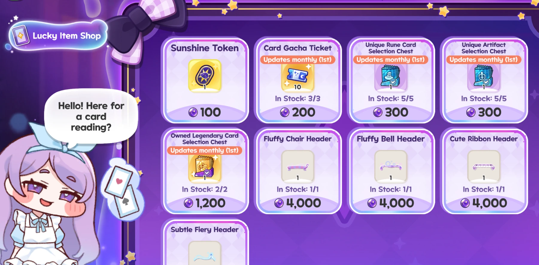 Trickcal best actress shop
